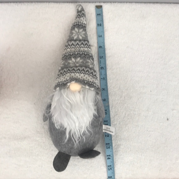 Christmas Gnomes Holiday Plush Gray/Red -2 - Picture 3 of 3